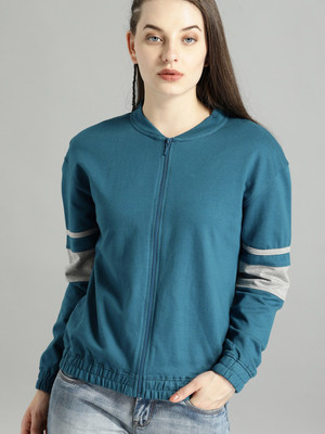 Roadster Full Sleeve Solid Women Sweatshirt