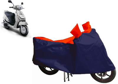 Auto Oprema Waterproof Two Wheeler Cover for Mahindra(Duro DZ, Blue, Red)