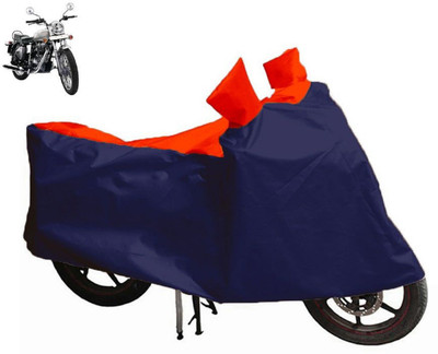 Auto Oprema Waterproof Two Wheeler Cover for Royal Enfield(Twin spark, Blue, Red)