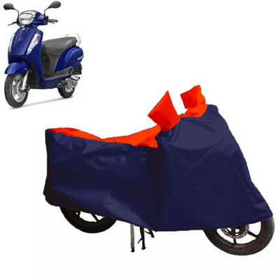 Auto Oprema Waterproof Two Wheeler Cover for Suzuki(Access, Blue, Red)