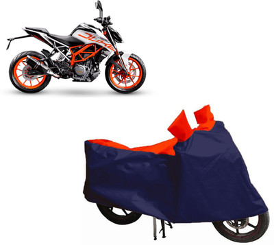 Auto Oprema Waterproof Two Wheeler Cover for KTM(Duke 390, Blue, Red)