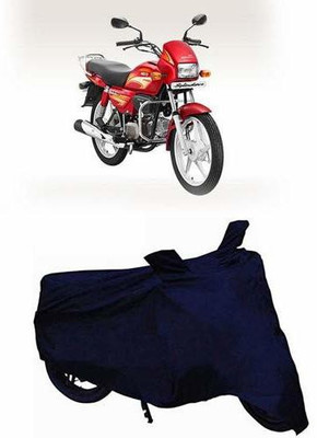 RAG Two Wheeler Cover for Hero(Splendor Plus, Blue)