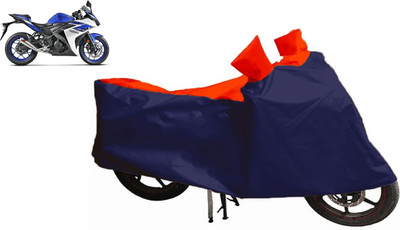 Auto Oprema Waterproof Two Wheeler Cover for Yamaha(YZF R25, Blue, Red)
