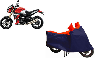 Auto Oprema Waterproof Two Wheeler Cover for Mahindra(MOJO XT 300, Blue, Red)