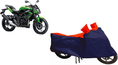 Auto Oprema Waterproof Two Wheeler Cover for Kawasaki(Z250, Blue, Red)