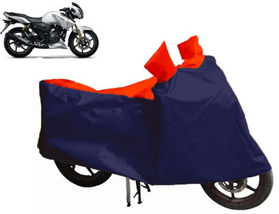 Auto Oprema Waterproof Two Wheeler Cover for TVS(Apache RTR 160, Blue, Red)