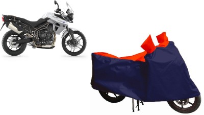 Auto Oprema Waterproof Two Wheeler Cover for Triumph(Tiger 800 XR, Blue, Red)