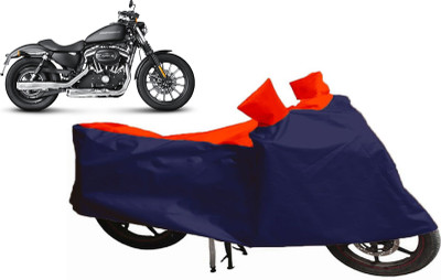 Auto Oprema Waterproof Two Wheeler Cover for Harley Davidson(XL 883, Blue, Red)
