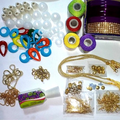 Karigari Silk thread jewelery-making fully loaded box with all accessories