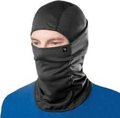F1 Black Bike Face Mask for Men & Women(Size: Free,  Balaclava)