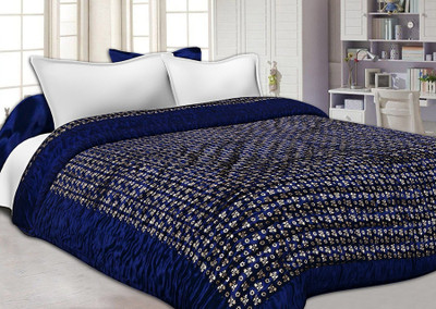 V.R.ENTERPRISES Motifs Double Quilt for  Heavy Winter(Microfiber, Multicolor)
