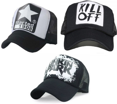 FashMade Printed Sports/Regular Cap Cap(Pack of 3)