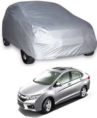 UDGHA Car Cover For Honda City i-Dtec (Without Mirror Pockets)(Silver)