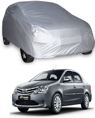 UDGHA Car Cover For Toyota Etios (Without Mirror Pockets)(Silver)