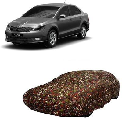 ANLOPE Car Cover For Skoda Rapid (Without Mirror Pockets)(Multicolor)