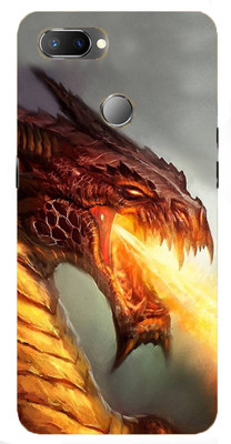 NDCOM Back Cover for OPPO Realme 2 Dragon Fantasy Printed(Multicolor, Hard Case, Pack of: 1)