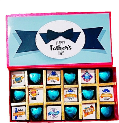 Expelite Happy Fathers Day Beautiful 18 Chocolate Gift Box Truffles(18 x 27.78 g)