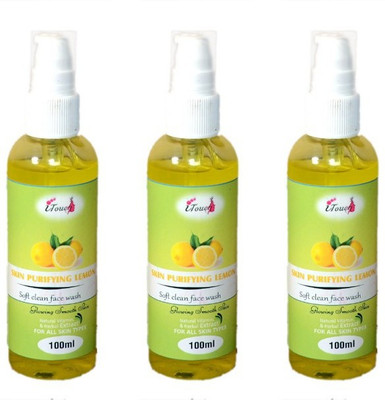 I TOUCH SKIN PURIFYING LEMON FACE WASH PACK OF 3 Face Wash(300 ml)