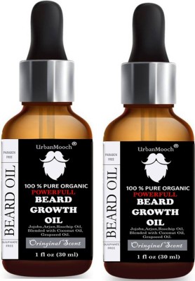 UrbanMooch PowerFull Beard Growth Oil Hair Oil(60 ml)