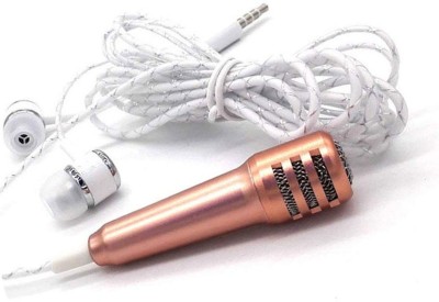 Worricow Mini Handheld karaoke Voice recording Singing Mic with Earphone HM_A02 MP3 Player(Multicolor, 0 Display)