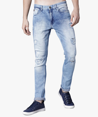 LOCOMOTIVE Slim Men Blue Jeans