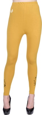 Plus Size Ankle Length  Ethnic Wear Legging(Beige, Solid)