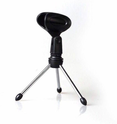 

KLUZIE Sound Broadcasting Recording Mic Holder,Conference Room Mic Tripod Mount Desktop Microphone Clip Holder Stand(Black, Steel)