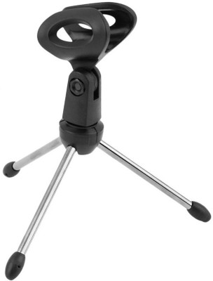 

KLUZIE Professional Conference Room Microphone Stand Universal Adjustable Mic Holder Mount Tripod Stand BC-08 Mic Holder Stand(Black, Steel)