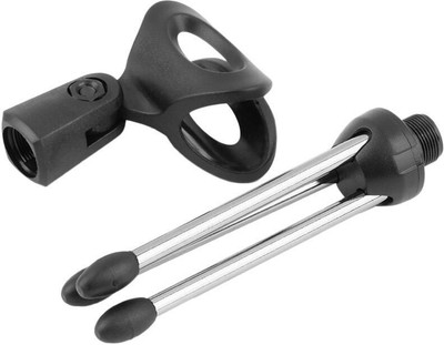 

KLUZIE Professional Microphone Stand Universal Adjustable Mic Holder Tripod Stand BC-08 Mic Holder Stand(Black, Steel)