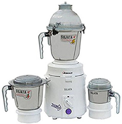 

SUJATA FVGH 520 Mixer Grinder(White, 3 Jars)