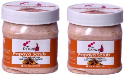 I TOUCH PAPAYA SCRUB PACK OF 2 Scrub(1000 g)