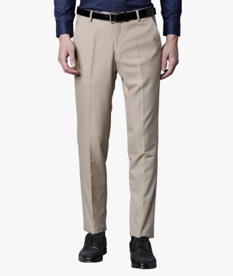 Black Coffee Slim Fit Men Beige Trousers