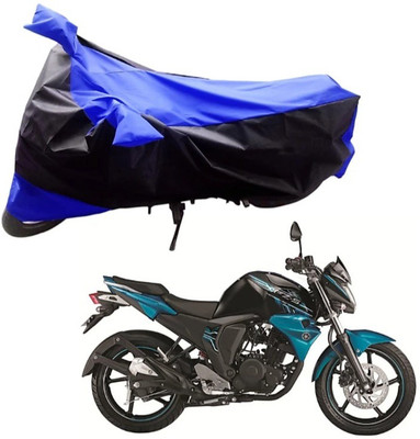 KAROBAR Two Wheeler Cover for Honda(CBZ Extreme, Black, Blue)