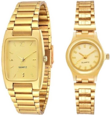 LAVISHABLE Best Golden Combo Pack 0f 2 New 444, Most Stylish Analog Watch - For Men & Women Analog Watch  - For Boys & Girls
