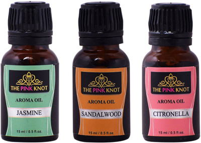 THE PINK KNOT Jasmine , Sandalwood & Citronella set of three aromatic fragrant diffuser oil (15ml each) Aroma Oil Jasmine , Citronella set of three aromatic fragrant diffuser oil (15ml each)(3 x 15 ml) THE PINK KNOT Jasmine , Sandalwood & Citronella set of three aromatic fragrant diffuser oil (15ml each) Aroma Oil Jasmine , Citronella set of three aromatic fragrant diffuser oil (15ml each)(3 x 15 ml)