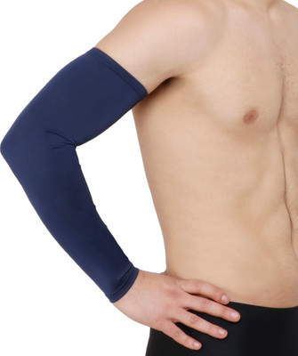Kyk Polyester Arm Sleeve For Men & Women(Free, Navy Blue)