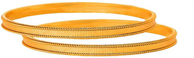 JFL-Jewellery For Less Copper Gold-plated Bangle(Pack of 2)