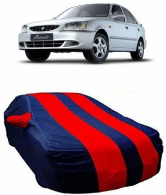 HOLME'S Car Cover For Hyundai Accent (With Mirror Pockets)(Red)