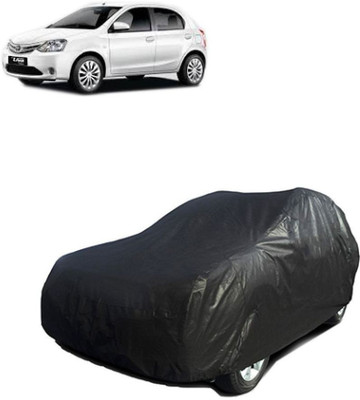 Gargi Traders Car Cover For Toyota Etios (With Mirror Pockets)(Black)