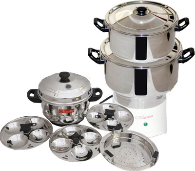 MAESTRO DP Food Steamer(3 L, White)