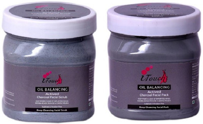 I TOUCH CHARCOAL FACIAL PACK OF 2 (500 GM X 2)(1000 g)