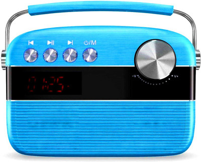 

CRETO A13 OKCY Bluetooth Speaker with Preloaded 5000 Old Hindi Songs FM Radio(Blue)