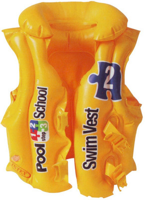 VW Inflatable Deluxe Swim Vest Pool School Inflatable Swimming Vests(Multicolor)
