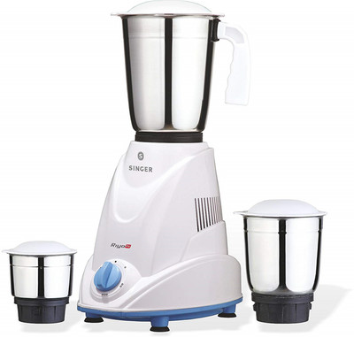 Singer Riyo Dx 500 Watt Copper Motor Mixer Grinder 500 Juicer Mixer Grinder (3 Jars, Copper)
