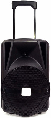 

QUALIMATE 10 Inch trolley speaker Trolley Speaker with 1 Wireless Mic, Remote Control, FM Radio Outdoor, Indoor PA System(40 W)