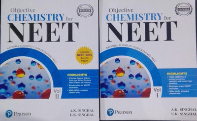 COMBO Objective Chemistry For NEET Vol. I - II(Paperback, U.K.SINGHAL, A.K.SINGHAL)