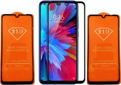 LORTZEA Edge To Edge Tempered Glass for Mi Redmi Note 7, Mi Redmi Note 7 Pro, Mi Redmi Note 7S(Pack of 2)