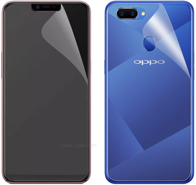 CASE CREATION Front and Back Screen Guard for OPPO A5, Oppo A3s, Realme 2, Realme C1(Pack of 2)
