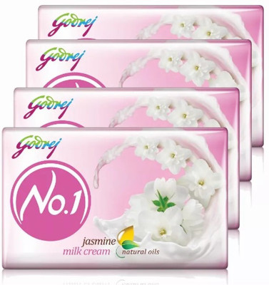 Godrej No 1 jasmine milk cream 100 gm (pack of 4)(4 x 100 g)