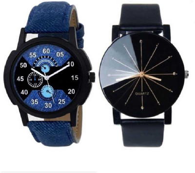 LAVISHABLE New Most Sty1ish Combo 0ffer Pack 0f 2 Good Looking Gent1emen Analog Watch - For Boys Analog Watch  - For Boys & Girls
